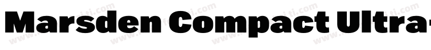 Marsden Compact Ultra字体转换
